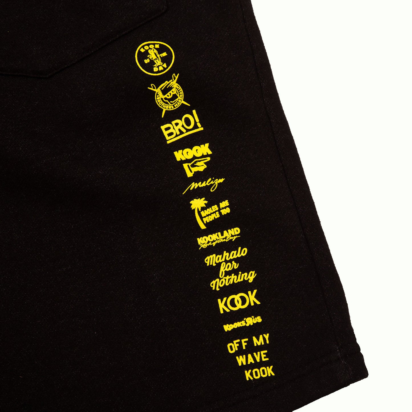 TEAM KOOK BRO! SWEAT SHORTS (BLACK)