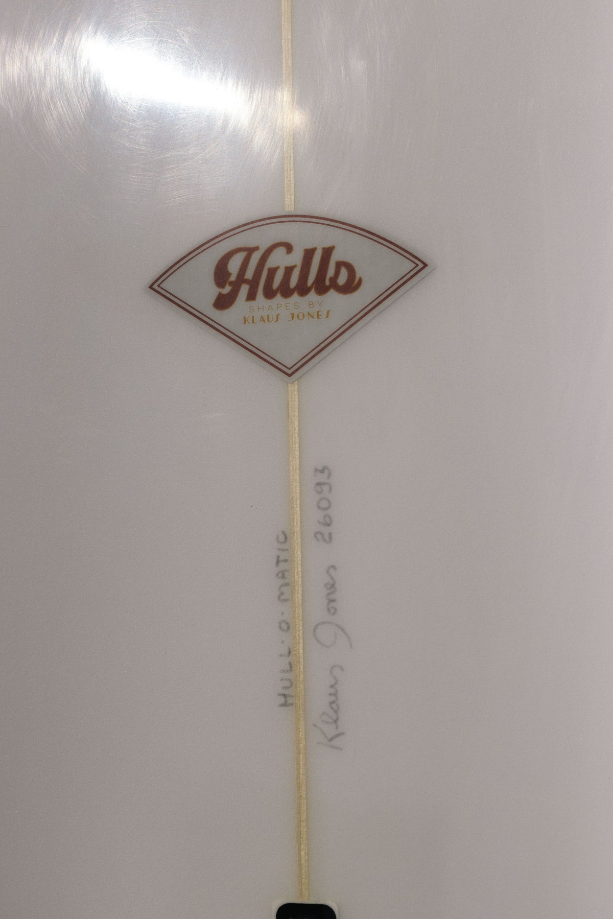 6'8 KLAUS JONES HULLOMATIC SINGLE FIN