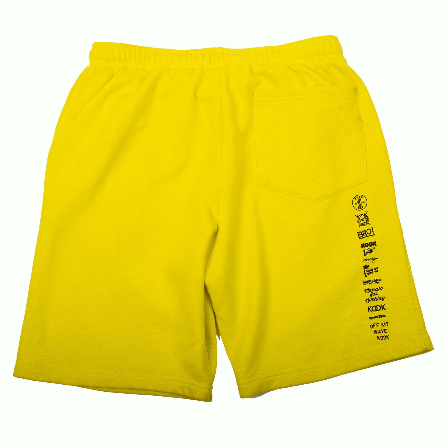 TEAM KOOK BRO! SWEAT SHORTS (YELLOW)