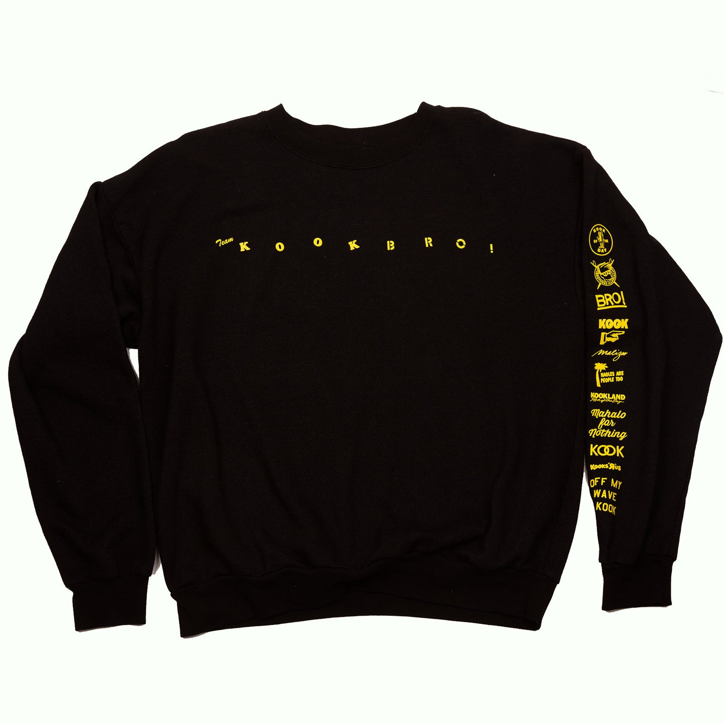 TEAM KOOK BRO! CREW NECK  (BLACK)