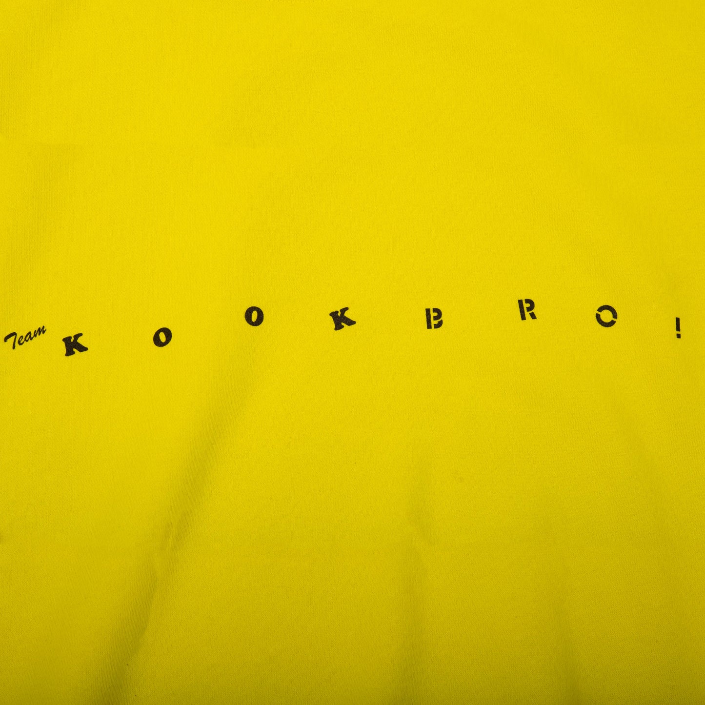TEAM KOOK BRO! CREW NECK (YELLOW)