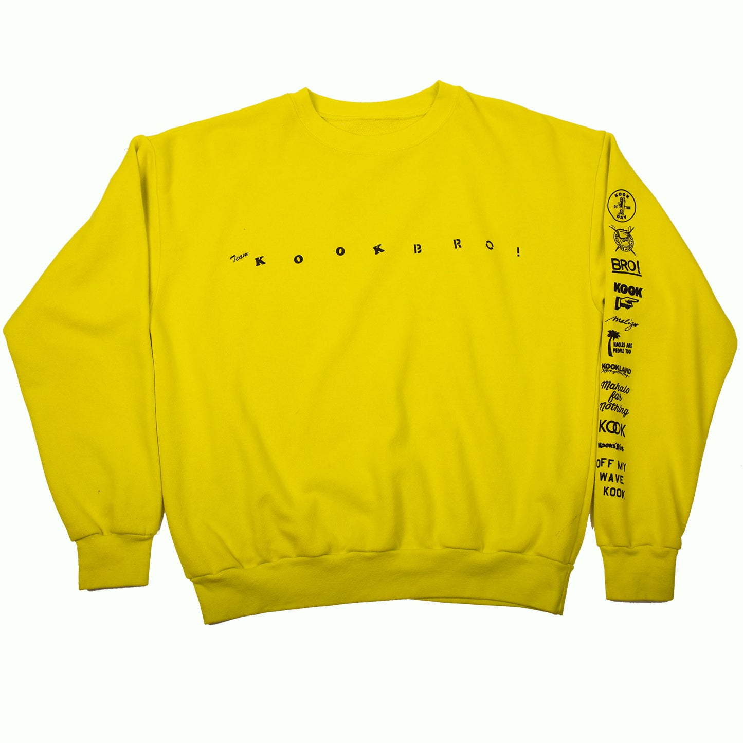 TEAM KOOK BRO! CREW NECK (YELLOW)